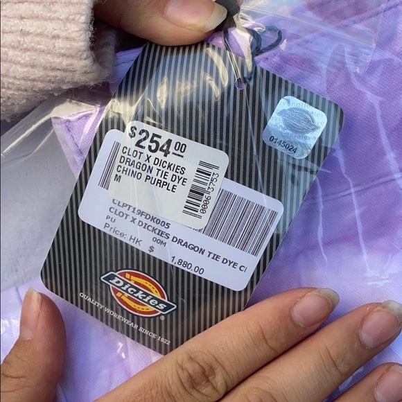 CLOT x Dickies DRAGON TIE DYE CHINO (PURPLE) - Picture 3 of 7